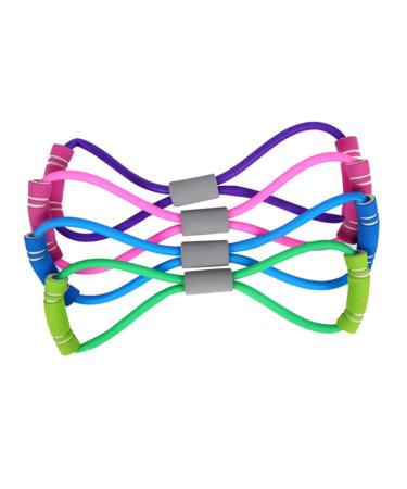 SUPVOX Exercise Bands for Legs Stretch Straps Fitness Bands Exercise Straps Latex Tensioner Elastic Bands Stretchy Band Resistance Band Figure Eight Elastic Rope Men and Women