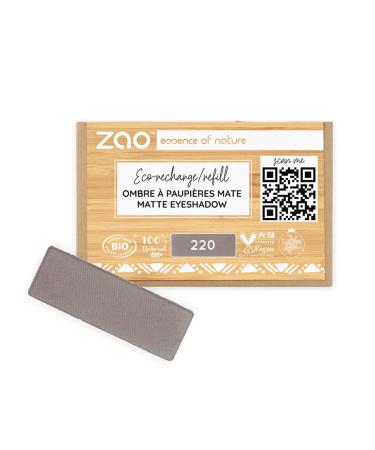 Zao Refill Rectangle Eye Shadow 220 Taupe Gray
