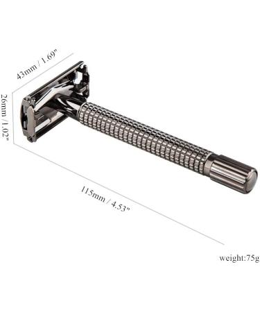 HRTC Men's Rasier Brushes - Professional 4-in-1 Steel Beard & Shave Bowl Holder - Luxury Rasier Set for Men 7.3x15.2cm Silver - International Shipping Available - Buy Online on GoSupps.com