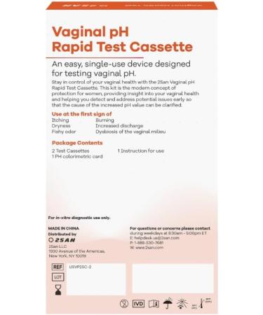 Vaginal pH Test Kit (2 Pack) - Easy-to-Use Discreet Design for Accurate Bacterial Vaginosis Testing | International Shipping - Buy Online on GoSupps.com
