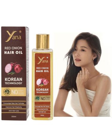 Red Onion & Black Seed Hair Oil For Long Hair Men And Women By Korean Technology