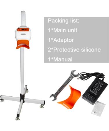 Lolicute Dental Mobile Teeth Whitening Lamp 54w - 14 LED Floor Stand Bleaching Kit - Buy Online on GoSupps.com