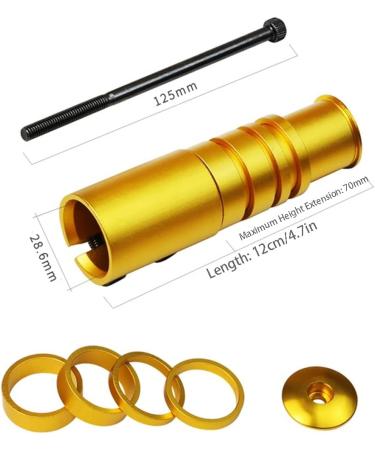 BlueSunshine Bike Handlebar Riser - Aluminum Alloy Black | Bicycle Fork Stem Extender - Buy Online on GoSupps.com