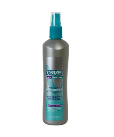 Rave 4X Mega Hairspray with Clima Shield Unscented 11 oz (Pack of 3)