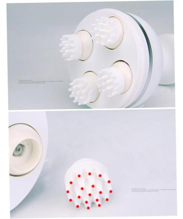 Magiclulu 3 STK Head Massager - Neck & Scalp Massage Device | White Massage Brush for Relaxation & Pet Physiotherapy - Buy Online on GoSupps.com