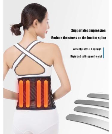 Samnuerly Waist Support Belt for Men - Steel Plate & Magnet for Warmth | Size L - Optimal Waist Protection - Buy Online on GoSupps.com