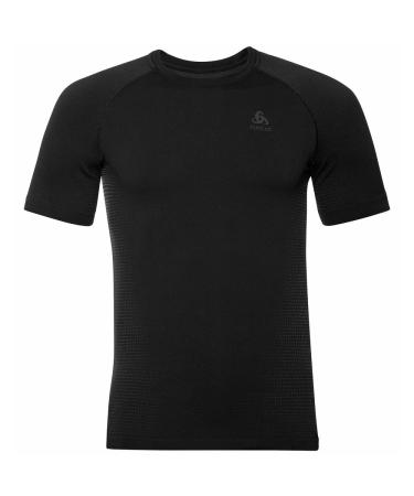 Odlo Men's Performance Warm Eco_196242 Functional Underwear Short Sleeve Shirt M Black - New Odlo Graphite Grey