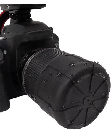 Limnyves 3Pcs Universal Lens Cap Cover for 65-110mm DSLR Camera Lenses - Waterproof Silicone, Black - Buy Online on GoSupps.com