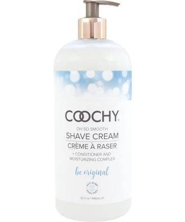 Coochy Rash-Free Shave Cream 32floz - Ideal for Sensitive Skin, Anti-Bump Formula with Jojoba Oil - Safe for Body & Face - Buy Online on GoSupps.com