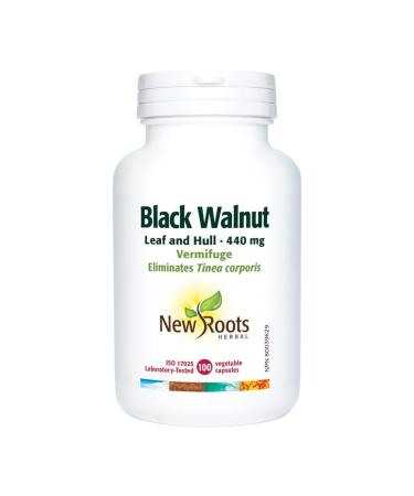 New Roots Herbal - Black Walnut Leaf and Hull - 100 capsules - 440 mg per Capsule 100 count (Pack of 1) Leaf and Hull - 440 mg