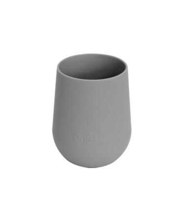 ez pz Mini Cup (Gray) - 100% Silicone Cup for Toddlers - Designed by a Pediatric Feeding Specialist - 12 Months+