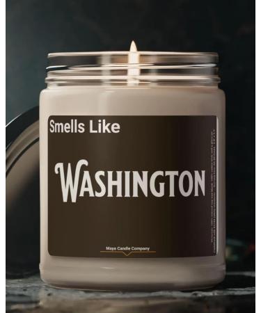 Natural Scented Soy Candle (9oz) - Washington Fragrance (Atlantis Whisper) | Eco-Friendly & Long-Lasting Aroma - Buy Online on GoSupps.com