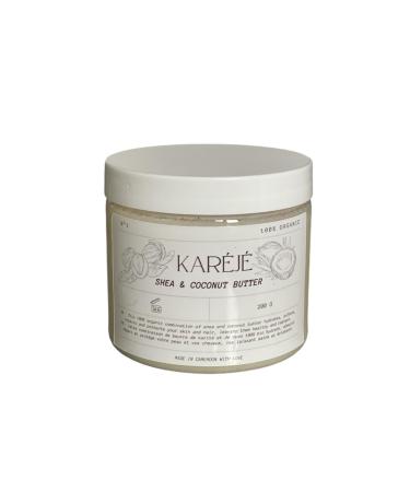 Kar j shea butter and coconut 100 organic for body face and hair suitable for babies children and adults 200 g
