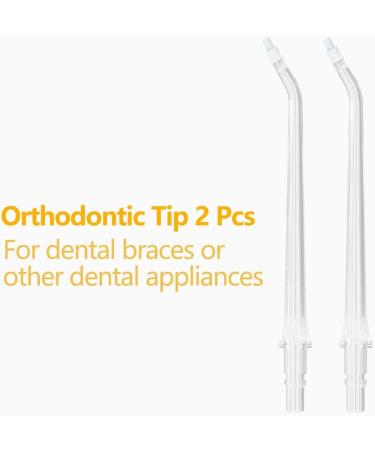 Salate 2 pcs Orthodontic Replacement Tips for Water Flosser | Premium Oral Irrigator Accessories - Buy Online on GoSupps.com
