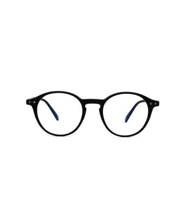 Muunel Blue Light Blasses With Essilor Anti-Glare Coating Luca Uvallblue for HD Vision Black Frame for Men Non-Prescription Black