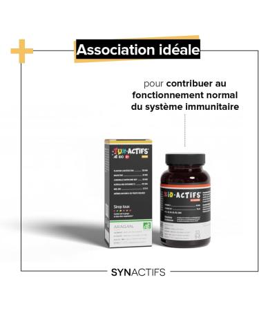 ARAGAN - Synactives - Tuxactif Bio 3+ - Cough and Irritated Throat Food Supplement - Chamomile Honey Acerola Purple Plantain Vitamin C - 125ml - 4 to 12 days taken - Made in France - Buy Online on GoSupps.com
