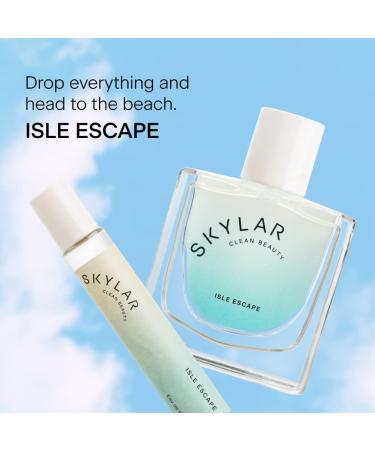 Skylar Isle Escape Eau de Parfum - Hypoallergenic & Clean Perfume for Women & Men Vegan & Safe for Sensitive Skin - Fresh Perfume with Notes of Bergamot Cardamom & Sandalwood - 10mL /0.33 Fl oz - Buy Online on GoSupps.com