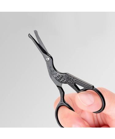 Nose Hair Scissors - Stainless Steel Curved Trimmer for Mustache & Ear Hair Removal - Rounded Tip Shears - Buy Online on GoSupps.com