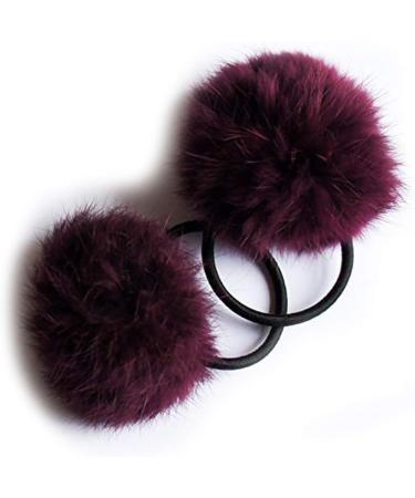 REYIN-CHHN A Pair of Lovely Pom Pom Hair Bands Decorative Pom Poms Band - 2 Inch Pom Pom (Baby Pink) - Buy Online on GoSupps.com