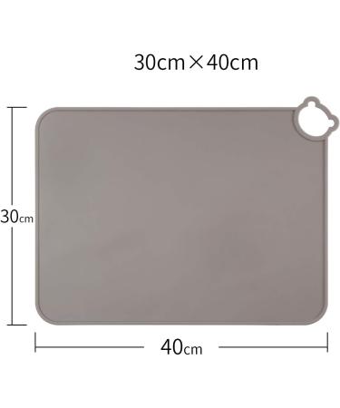 Silicone Baby Placemats with Cute Cartoon Design - BPA Free, Non Slip & Easy to Clean - Grey - Buy Online on GoSupps.com