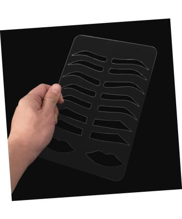  SOESFOUFU Eyebrow Stencil Plate Eyebrow Shaping Template Eyebrow Shape Practice Mold Lip Stencil Mold Eyebrow Size Acrylic Accessories - Buy Online on GoSupps.com