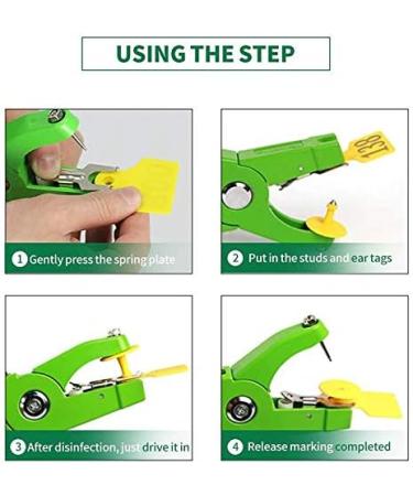 YOLLO Ear Tag Pliers & Marker Applicator Kit - 001-100 Yellow Ear Tags for Identification - Buy Online on GoSupps.com