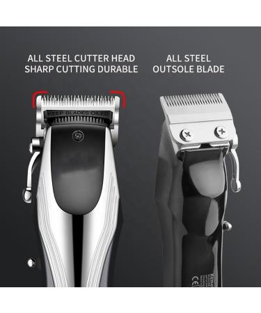 Professional Cordless Hair Clippers - Rechargeable Men s Hair Trimmer with Adjustable Cutting Lever & LCD Display | Best Barber Shop Tools - Buy Online on GoSupps.com