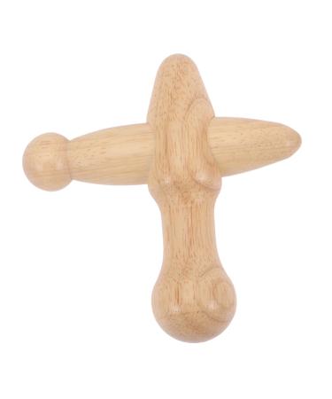 Lurrose foot massage device Manual muscle sucks Massage roller made of wooden face massage device made of wood trigger point massage clock scratching board wooden stick body wooden meridian rod