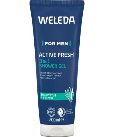 Weleda AG WELEDA For Men Active Fresh 3in1 douchegel 6 x 200 ml 12 l 1er Pack - Buy Online on GoSupps.com