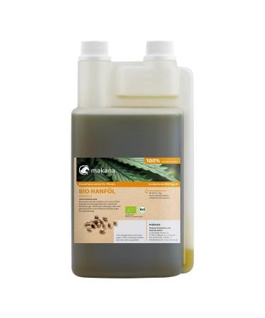 Makana ORGANIC hemp oil for horses cold pressed 1 l dosing bottle single