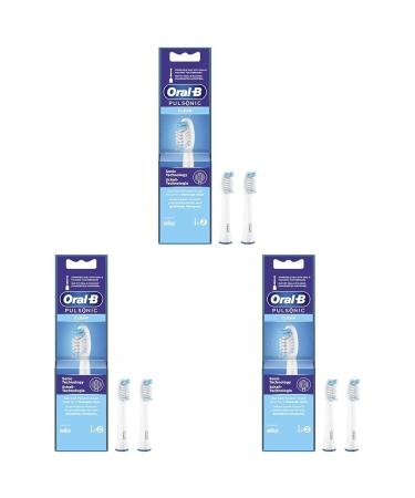 Oral-B Pulsonic Clean Auded brushes for sound toothbrushes toothbrush attachment for oral-B sound toothbrush 2 pieces (1 pack) (pack with 3) 2 pieces (3 pack)