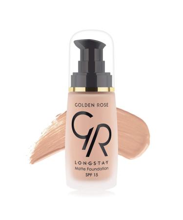 Matte Long Wear Oil Free Foundation with SPF 15.04 - Warm Nude by Golden Rose