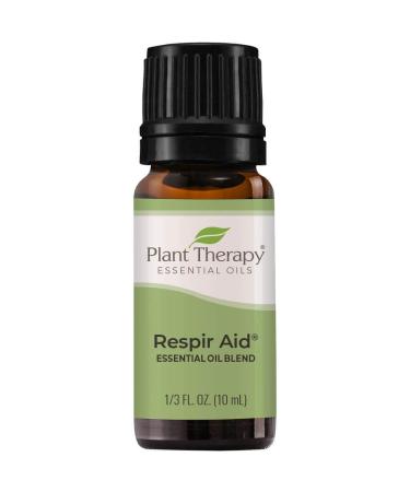 Plant Therapy Respir Aid Essential Oil Blend 10 mL (1/3 oz) Sinus, Airway and Congestion Clearing Synergy Blend 100% Pure, Undiluted, Natural Aromatherapy, Therapeutic Grade 0.34 Fl Oz (Pack of 1)