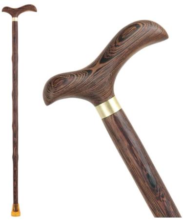 Wooden Walking Stick Solid Cane Wood Solid Wooden DisabledElderly Lightweight Non Solid Walking Stick Hiking Sticks/Walking Poles for Aid Chicken Wing Wood