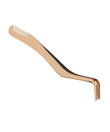 Eyeline Angled Stainless Steel Tweezers - 2-in-1 Eyelash Extension Applicator for Volume & Classic Lashes - Buy Online on GoSupps.com