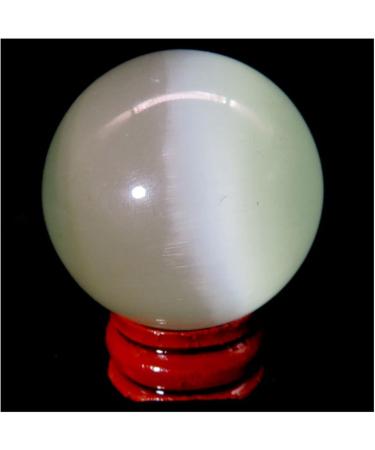 Ornament 1pc Natural White Cat Eye Stone Quartz Crystals Sphere Balls for Gift (Color : 1pc 90-100mm) - Buy Online on GoSupps.com