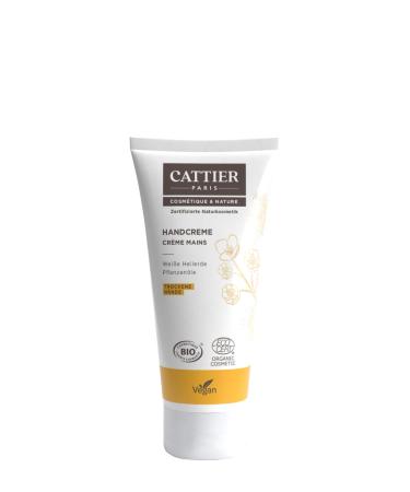 Cattier hand cream with white healing clay for dry hands vegan natural cosmetics 75 ml (1 pack) - Buy Online on GoSupps.com