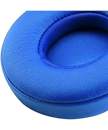 Beats Solo 3 Wireless Ear Pads Replacement - Blue Protein Leather Memory Foam Ear Cushion for Beats by Dre Solo 3 & Solo 2 Wireless Headsets - Buy Online on GoSupps.com