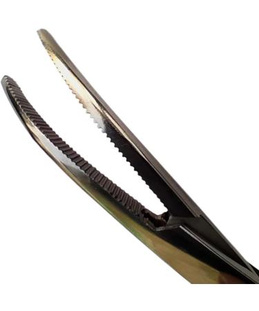 12cm CSF Curved Stainless Steel Pet Groomers Scissor Style Pet Ear Locking Forceps Aka Hemostatic Tweezers Good Strong Animal Care Dog/Cat Groomers Tool Sandbros - Buy Online on GoSupps.com