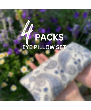 Hihealer Lavender Aromatherapy Weighted Eye Mask for Yoga & Meditation - Purple & White - Buy Online on GoSupps.com