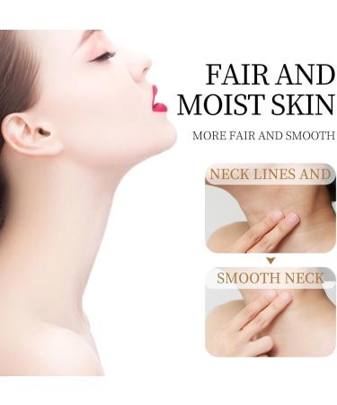 SADOER Golden Collagen Neck Mask Neck Wrinkle Pads Refreshing Moisturizing and Fading Fine Lines 5 Pairs - Buy Online on GoSupps.com