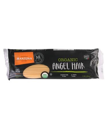 Mantova Italian Organic Pasta, Angel Hair, No. 1, 16-ounce Bags (Pack of 6)
