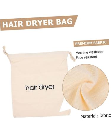 WOONEKY 4pcs Hair Dryer Storage Bag Hair Dryer Holders Travel Hair Dryer Bag Cosmetics Bag Hair Bag Fabric 33x30cm Beige - Buy Online on GoSupps.com