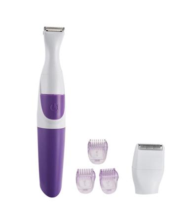 2-in-1 Electric Bikini Trimmer for Women - Body Hair Cutter with 3 Attachments for Smooth Bikini Legs & Pubic Area - Buy Online on GoSupps.com