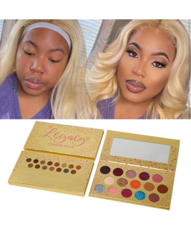 Buy Legacy Eyeshadow Palette - 15 Highly Pigmented Shades | Matte Shimmer & Glitter Makeup Set for Flawless Looks - International Shipping Available - Buy Online on GoSupps.com