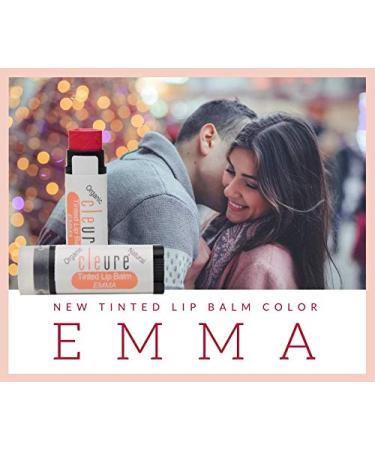 Cleure Organic Tinted Lip Balm (Emma) - 0.15 oz | Flavor-Free, Paraben-Free, Salicylate-Free, Petrolatum-Free - Buy Online on GoSupps.com