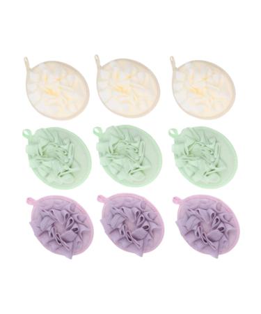 NOLITOY 9pcs Mesh Bath Ball Bath Loofah Shower Mesh Pouf Shower Body Sponge Mesh Puff Scrubber Body Wash Scrubber Bath Shower Sponge Ball Bath Sponge Powder Puff Take a Bath