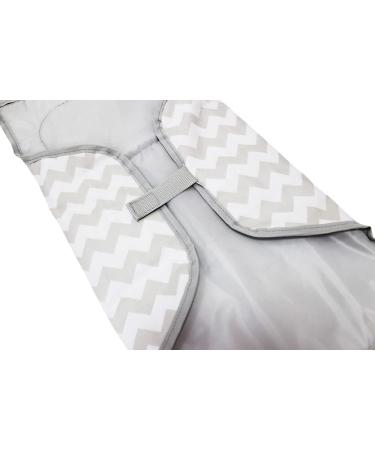 Easy-Change Mat | Portable Baby & Toddler Travel Changing Mat with Padded Lining and Multiple Pockets - Chevron Design - Buy Online on GoSupps.com