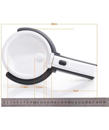 Magnifying Glasses Educational Hobby Magnifiers Hd Plug-in Foldable Desktop Repair Reading Magnifying Glass with Led Light Handheld Magnifying Glass - Buy Online on GoSupps.com