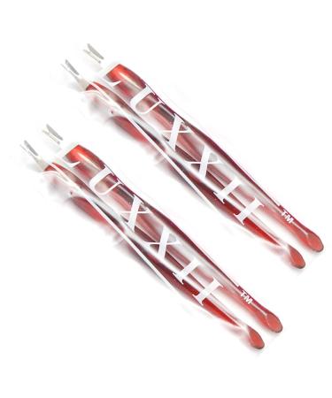 LUXXII (4 Pcs) Practical Nail Art Tools Pedicure Cuticle Trimmer Remover Pusher Dead Skin Callus Removal Fork Brown (A)